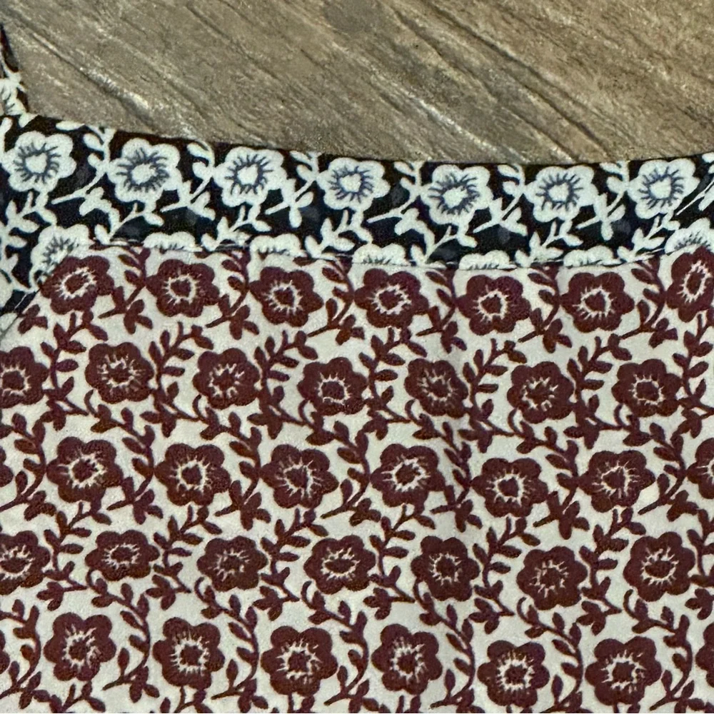 Ann Taylor Loft Patterned Shell - Picture 9 of 11